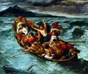 Eugene Delacroix, Jesus schläft während des Sturms