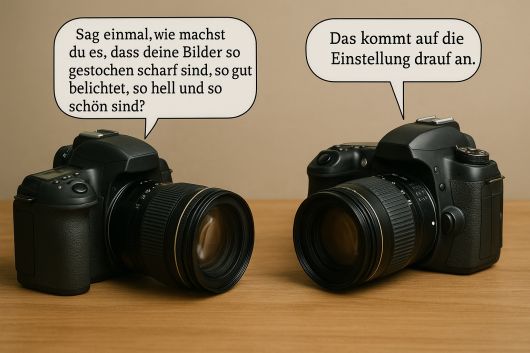 Krankes und gesundes Auge