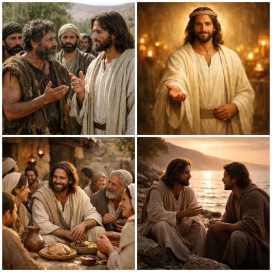 Jesus und Jakobus am See