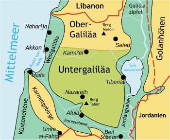 Galiläa Karte