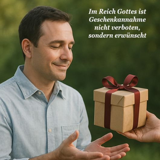 Im Reich Gottes ist Geschenkannahme erwünscht Im Reich Gottes ist Geschenkannahme erwünscht