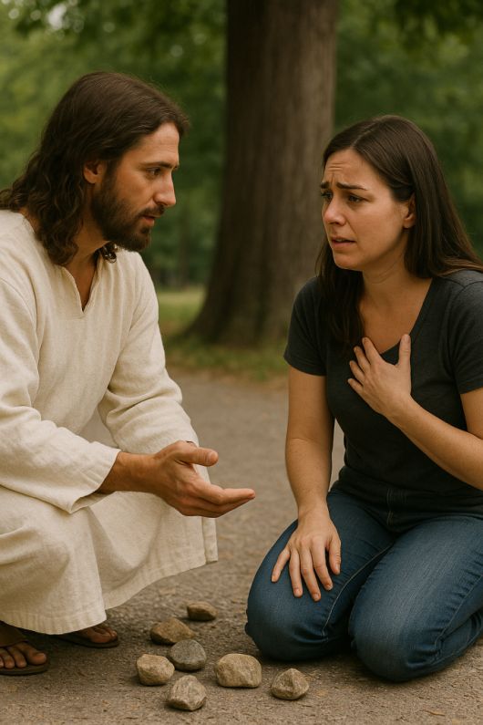 Gespräch zwischen Jesus und der Frau