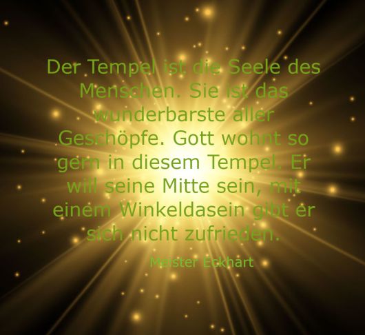 Gott Raum geben in meiner Seele