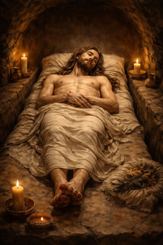 Jesus im Grab