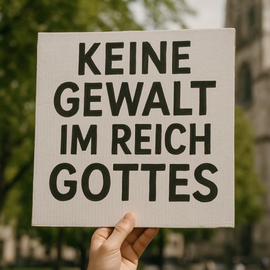 Keine Gewalt im Reich Gottes