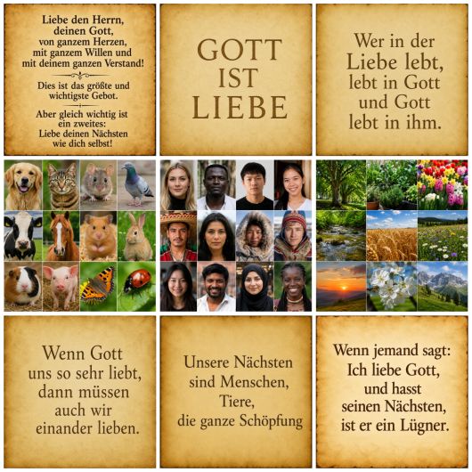 Liebe Gott, deinen N&auml;chsten und jedes Gesch&ouml;pf