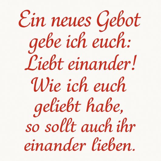 Liebt einander Liebt einander