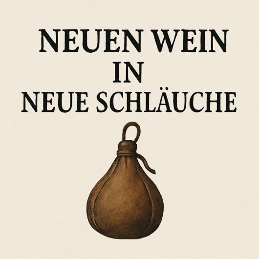 Neuen Wein in neue Schläuche Neuen Wein in neue Schläuche
