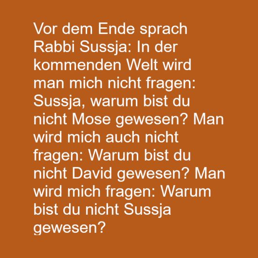 Warum bin ich nicht ICH SELBST gewesen? Warum bin ich nicht ICH SELBST gewesen?