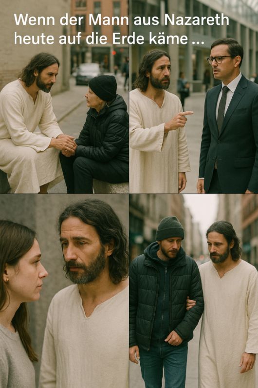 Wenn der Mann aus Nazareth heute auf die Erde käme ... Wenn der Mann aus Nazareth heute auf die Erde käme ...